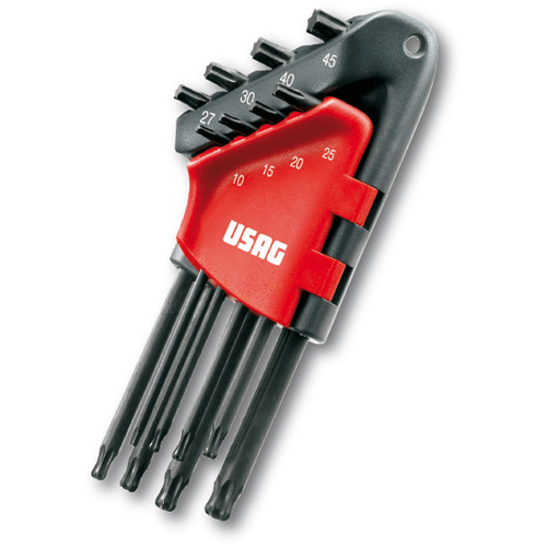 Serie di 8 chiavi maschio lunghe testa sferica TORX® 280 LTSTX/S8  SERIE CHIAVI