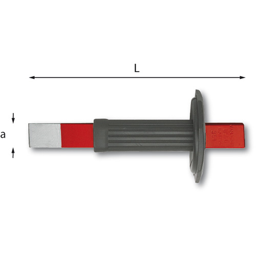 Scalpello extrapiatto con paramano 354 A_235  SCALPELLO