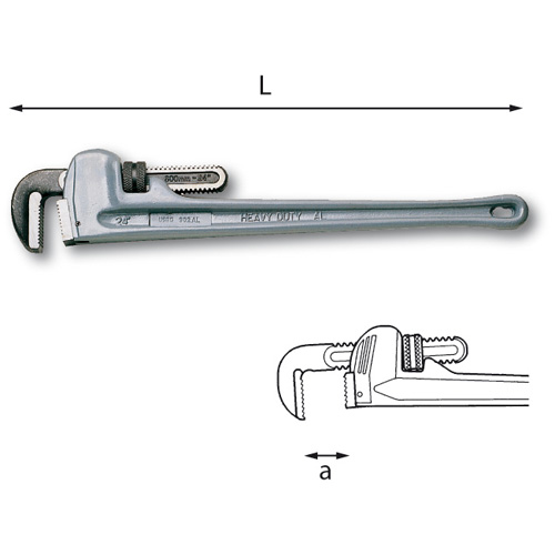 Giratubi modello americano con corpo in alluminio 302 ALN_350  GIRATUBO