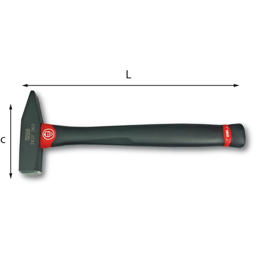 Martelli per meccanici manico in graphite 382 F_800  MARTELLO IN GRAPHITE      (D)