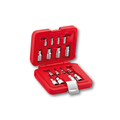 Assortimento in cassetta modulare con bussole TORX® (16 pz) 601 1/4-1/2 JTX16  SET BUSSOLE TORX