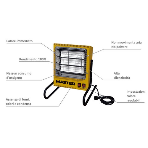 Riscaldatori elettrici ad infrarossi - MASTER TS 3A