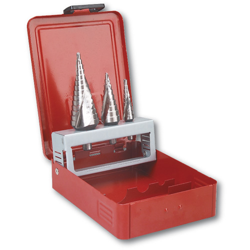 Serie in cassetta di lamiera (3 pz) 988 D/S3  KIT FRESE SCALINO