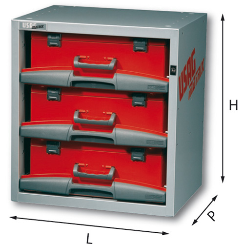 Matrix - Composizione con valigette asportabili 5000 B3  MX CASSETTIERA