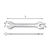 Chiavi A Forchetta Doppie 252 N_20X22  Chiave A Forchetta      (E)